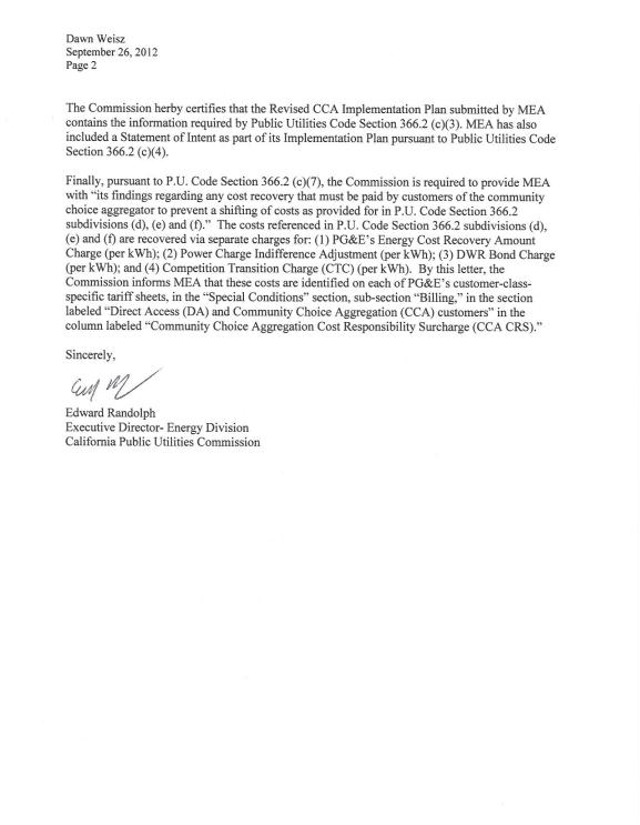 PUC Letter two